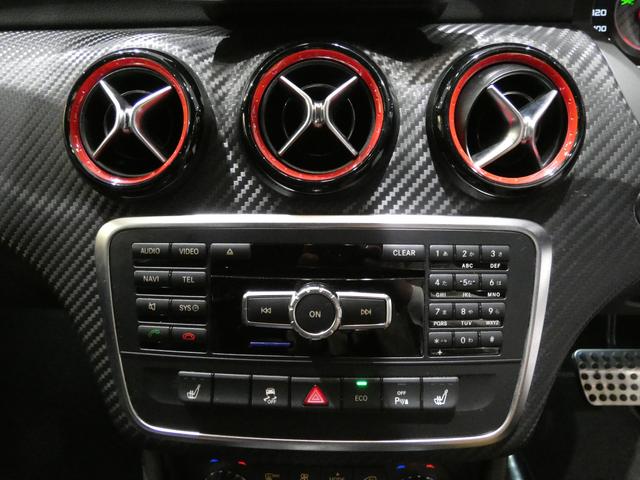 Aクラス A45 AMG 4マチック AMGアドバンストPKG AMGパフォーマンスシート F席シートH BSM 黒革 社外フルエアロ サブコン装着車 harman/kardonサウンド 純正HDDナビ地デジBカメラ BBS19AW 禁煙(11枚目)