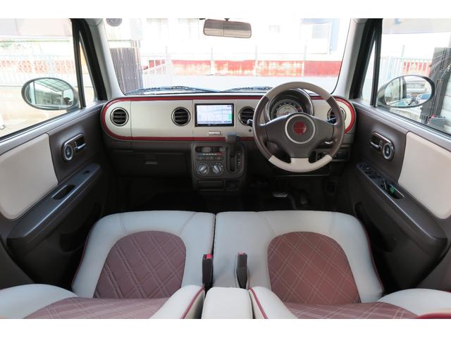 アルトラパンショコラ G 1年保証 純正HiDヘッドライト&LEDテールランプ ショコラ専用シート ナビ・TV(走行中OK)・SD・USB・ETC Pushスタート スマートキー オートライト 国産タイヤ7分山 ドアバイザー(3枚目)