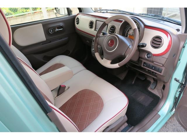 アルトラパンショコラ G 1年保証 純正HiDヘッドライト&LEDテールランプ ショコラ専用シート ナビ・TV(走行中OK)・SD・USB・ETC Pushスタート スマートキー オートライト 国産タイヤ7分山 ドアバイザー(13枚目)