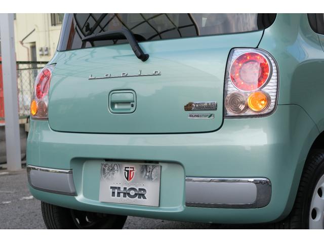 アルトラパンショコラ G 1年保証 純正HiDヘッドライト&LEDテールランプ ショコラ専用シート ナビ・TV(走行中OK)・SD・USB・ETC Pushスタート スマートキー オートライト 国産タイヤ7分山 ドアバイザー(24枚目)