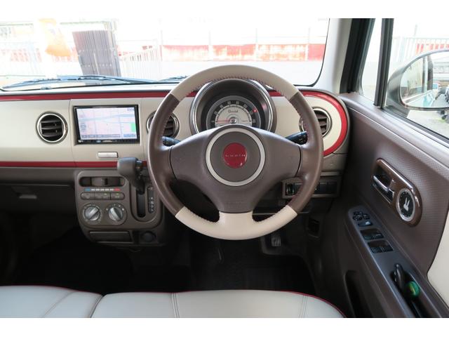 アルトラパンショコラ G 1年保証 純正HiDヘッドライト&LEDテールランプ ショコラ専用シート ナビ・TV(走行中OK)・SD・USB・ETC Pushスタート スマートキー オートライト 国産タイヤ7分山 ドアバイザー(35枚目)