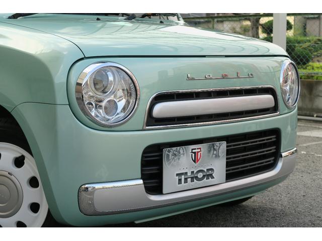 アルトラパンショコラ G 1年保証 純正HiDヘッドライト&LEDテールランプ ショコラ専用シート ナビ・TV(走行中OK)・SD・USB・ETC Pushスタート スマートキー オートライト 国産タイヤ7分山 ドアバイザー(65枚目)