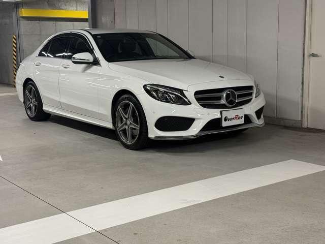 Ｃクラス Ｃ２２０ｄアバンギャルド　ＡＭＧライン　ディーゼルターボ　レーダーセーフティーパッケージ　テレビ　ホワイト（2枚目）