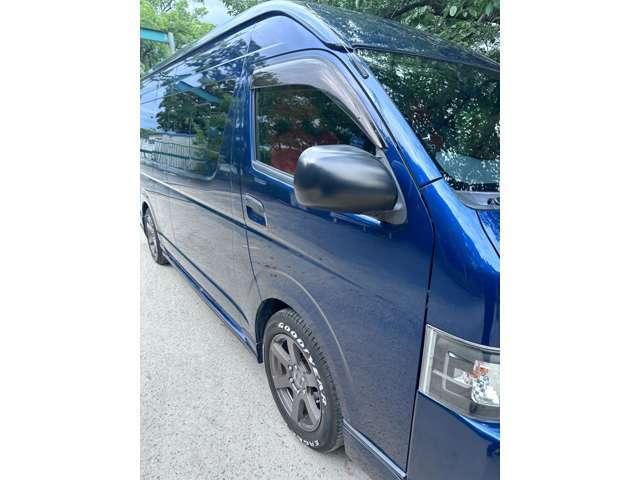 ハイエースバン ＳロングワイドＤＸ　ＧＬパッケージ　ハイルーフ　ディーゼルターボ　レカロシート　ナビ　カープレイ　ＥＴＣ　ベットキット　エアロ　ダークブルーマイカメタリック（14枚目）