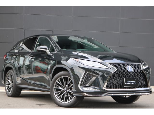 RX RX450h Fスポーツ 禁煙車 サンルーフ パノラマビュー 黒革エアシート シートヒーター クリアランスソナー カラーHUD BSM クルコン 三眼LEDヘッド ステアリングヒーター 後席電動格納 純正20インチAW(6枚目)