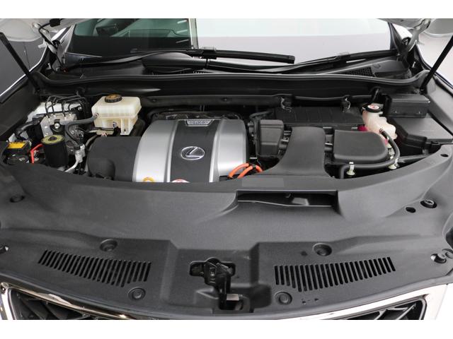 RX RX450h Fスポーツ 禁煙車 TRDフルエアロ・マフラー パノラマSR ルーフレール パノラマビュー 三眼LED クリアランスソナー 赤革エアシート 前後シートヒーター BSM カラーHUD 純正20インチAW(23枚目)