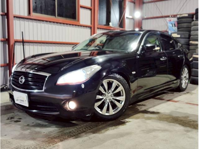 フーガ 250GT Aパッケージ 純正ナビ フルセグ バック・サイドカメラ 横滑り防止機能 クルーズコントロール ステアスイッチ ETC PWシート ユーザー買取 走行メーターチェック済 車高調 社外マフラー・テール HID フォグ(8枚目)