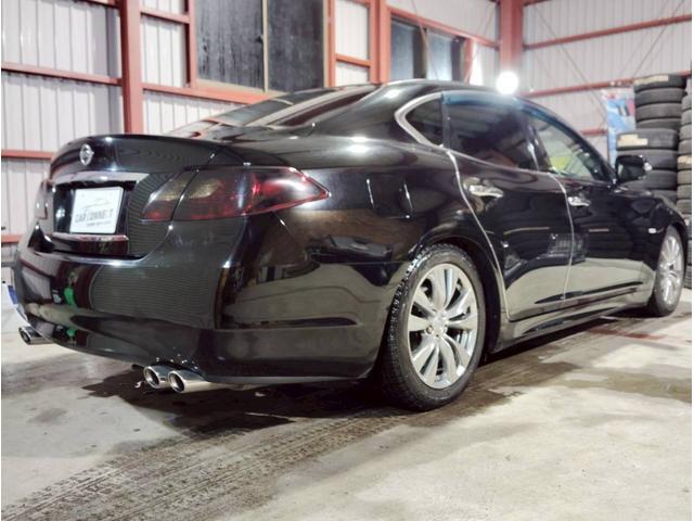 フーガ 250GT Aパッケージ 純正ナビ フルセグ バック・サイドカメラ 横滑り防止機能 クルーズコントロール ステアスイッチ ETC PWシート ユーザー買取 走行メーターチェック済 車高調 社外マフラー・テール HID フォグ(23枚目)