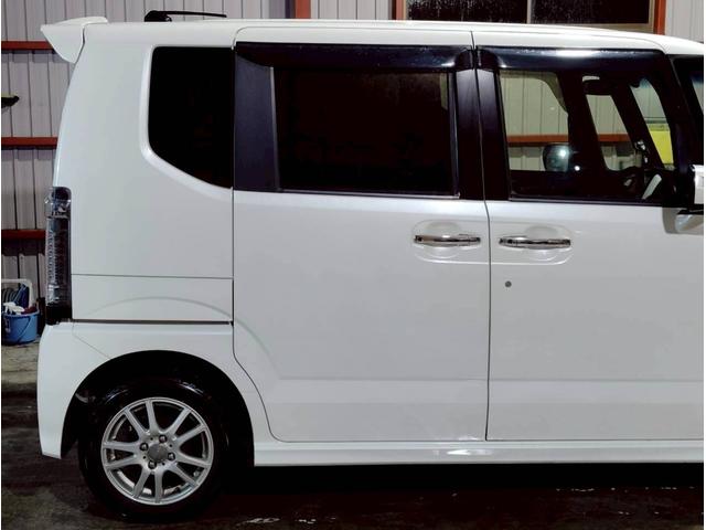 N-BOXカスタム G・Lパッケージ パワースライドドア 社外ナビ バックカメラ 地デジ HID フォグ ホンダスマートキー プッシュスタート 前席シートヒーター ビルトインETC 社外AW オートエアコン PS PW ABS(13枚目)