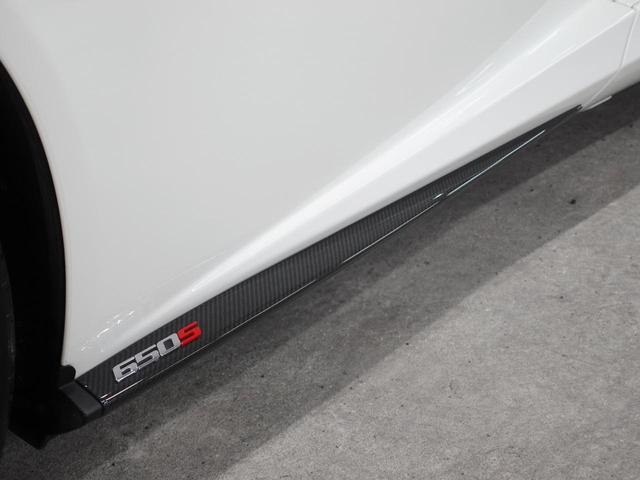 ６５０Ｓ スパイダー　左Ｈ／スポエキ／純正カーボンオプション（Ｆバンパー／サイドインテーク／インテリアパネル／ハンドル／ドアブレード）／スポーツエギゾースト／ＯＰ鍛造／ステルス／フロントリフト／プロテクション施工済（12枚目）