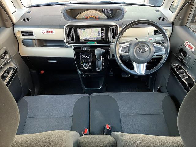 ムーヴキャンバス Ｘ　ＳＡＩＩＩ　社外ナビ・バックカメラ・両側電動スライドドア・車線逸脱警報・衝突被害軽減ブレーキ・ＢＴオーディオ・フルセグＴＶ・ＡＭ／ＦＭ／ＵＳＢ・キーレス／スマートキー・オートライト・プライバシーガラス・禁煙（2枚目）