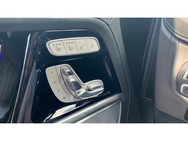 Gクラス G63 マヌファクトゥーアエディション マグノダークオリーブグリーンマットカラー ナッパレザーチタニウムグレー レーダーセーフティパッケージ ブラインドスポットアシスト シートベンチレーター 左ハンドル ブラック22インチアルミホイール(28枚目)