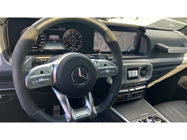 Gクラス G63 マヌファクトゥーアエディション マグノダークオリーブグリーンマットカラー ナッパレザーチタニウムグレー レーダーセーフティパッケージ ブラインドスポットアシスト シートベンチレーター 左ハンドル ブラック22インチアルミホイール(33枚目)