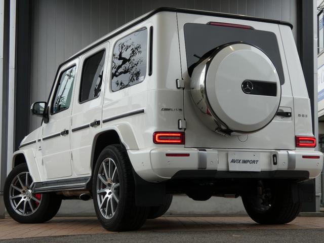 Ｇクラス Ｇ６３　ＡＭＧレザーエクスクルーシブパッケージ　黒ナッパ革　アダプティブダンピング　ＳＲ　シートヒーター　ベンチレーション　リラクゼーション　ＲＳＰ　純正ＨＤＤナビ　地デジ　全周Ｃ　ブルメスター　ＡＭＧ２０ＡＷ　禁煙　右Ｈ　正規Ｄ車（2枚目）