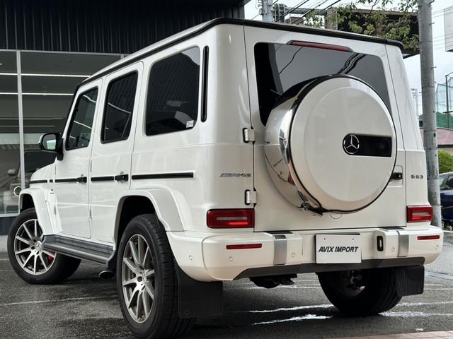 Ｇクラス Ｇ６３　ＡＭＧレザーエクスクルーシブパッケージ　黒ナッパ革　アダプティブダンピング　ＳＲ　シートヒーター　ベンチレーション　リラクゼーション　ＲＳＰ　純正ＨＤＤナビ　地デジ　全周Ｃ　ブルメスター　ＡＭＧ２０ＡＷ　禁煙　右Ｈ　正規Ｄ車（5枚目）