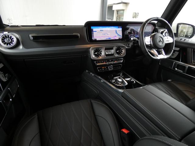 Ｇクラス Ｇ６３　ＡＭＧレザーエクスクルーシブパッケージ　黒ナッパ革　アダプティブダンピング　ＳＲ　シートヒーター　ベンチレーション　リラクゼーション　ＲＳＰ　純正ＨＤＤナビ　地デジ　全周Ｃ　ブルメスター　ＡＭＧ２０ＡＷ　禁煙　右Ｈ　正規Ｄ車（8枚目）