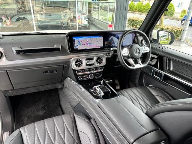 Ｇクラス Ｇ６３　ＡＭＧレザーエクスクルーシブパッケージ　黒ナッパ革　アダプティブダンピング　ＳＲ　シートヒーター　ベンチレーション　リラクゼーション　ＲＳＰ　純正ＨＤＤナビ　地デジ　全周Ｃ　ブルメスター　ＡＭＧ２０ＡＷ　禁煙　右Ｈ　正規Ｄ車（18枚目）