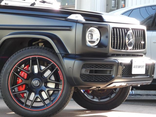 Ｇクラス Ｇ６３　ＡＭＧレザーエクスクルーシブパッケージ　黒革　アダプティブＤ　ＳＲ　エディションマットブラック仕様　シートヒーター　ベンチレーター　リラクゼーション　ＲＳＰ　純正ナビ　地デジ　全周カメラ　ブルメスター　ＡＭＧ２２ＡＷ　禁煙　右Ｈ　正規Ｄ車（5枚目）
