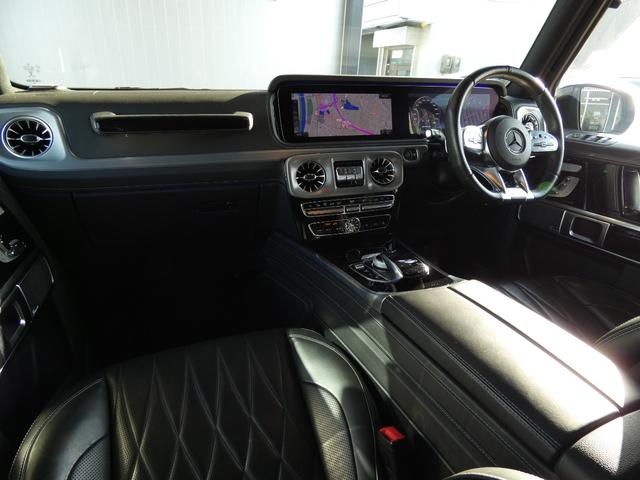Ｇクラス Ｇ６３　ＡＭＧレザーエクスクルーシブパッケージ　黒革　アダプティブＤ　ＳＲ　エディションマットブラック仕様　シートヒーター　ベンチレーター　リラクゼーション　ＲＳＰ　純正ナビ　地デジ　全周カメラ　ブルメスター　ＡＭＧ２２ＡＷ　禁煙　右Ｈ　正規Ｄ車（8枚目）