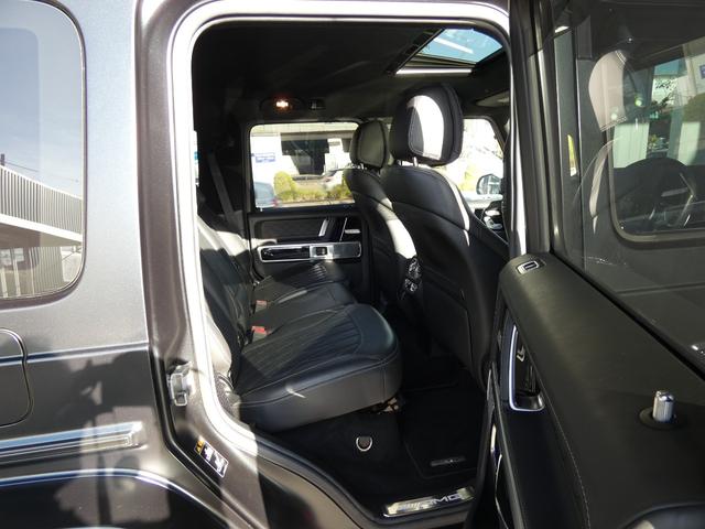 Ｇクラス Ｇ６３　ＡＭＧレザーエクスクルーシブパッケージ　黒革　アダプティブＤ　ＳＲ　エディションマットブラック仕様　シートヒーター　ベンチレーター　リラクゼーション　ＲＳＰ　純正ナビ　地デジ　全周カメラ　ブルメスター　ＡＭＧ２２ＡＷ　禁煙　右Ｈ　正規Ｄ車（18枚目）