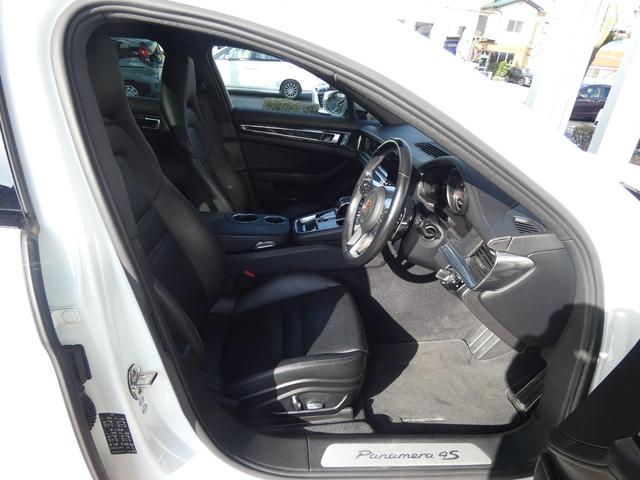 パナメーラ 4S スポーツツーリスモ 黒革 パノラマ 黒革 シートヒーター PCMナビ 全周C ACC LED PASMエアサス 4ゾーンAC BOSE エクスクルーシブデザイン21AW V6ツインターボ 禁煙 右H 正規D車(13枚目)