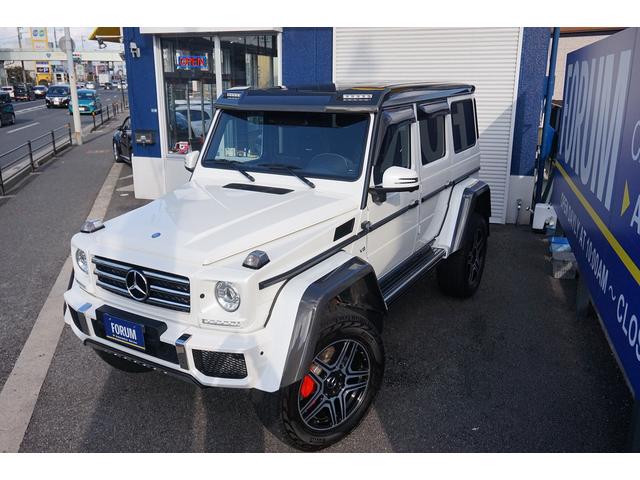 Ｇクラス Ｇ５５０　４ｘ４スクエアード　４ＷＤ　正規ディーラー車　デジーノハーフレザー　ドライカーボン製オーバーフェンダー　ツインサスペンション　ＡＭＰ電動サイドステップ　ハイグロスペイント２２インチＡＷ　ＡＭＧエキゾーストマフラー　９インチモニター　特別装備仕様車（68枚目）