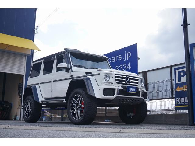 Ｇクラス Ｇ５５０　４ｘ４スクエアード　４ＷＤ　正規ディーラー車　デジーノハーフレザー　ドライカーボン製オーバーフェンダー　ツインサスペンション　ＡＭＰ電動サイドステップ　ハイグロスペイント２２インチＡＷ　ＡＭＧエキゾーストマフラー　９インチモニター　特別装備仕様車（74枚目）