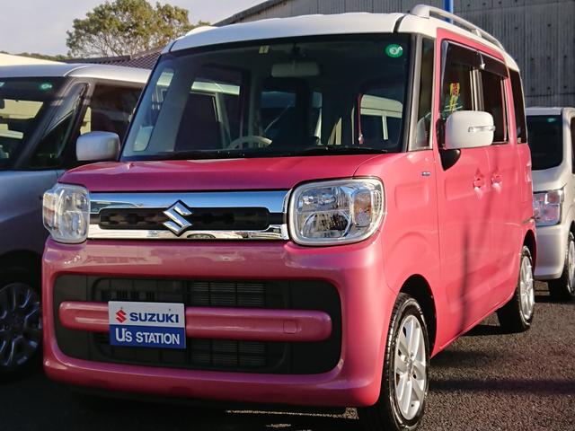 スズキ スペーシア その他 ｈｙｂｒｉｄ ｘ ピンク白２トーン 中古車検索 くるまのニュース