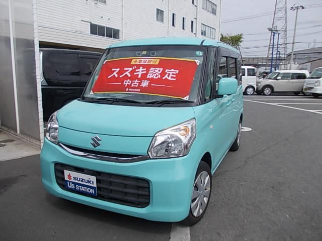 スズキ スペーシアｘ ｍｋ４２ｓ ２型 衝突被害軽減ブレーキ 全方位カメラナビの中古車 車体価格92万円 16 平成28 年式 走行1 1万キロ 車体色フレンチミントパールメタリック 兵庫県神戸市西区伊川谷町有瀬１５６７ １ 株 スズキ自販兵庫 スズキアリーナ神戸明石の