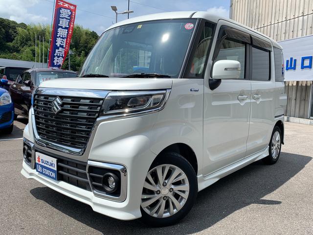 スズキ スペーシアカスタム ＨＹＢＲＩＤ ＧＳ 前後ブレーキサポート ナビの中古車｜グーネット中古車