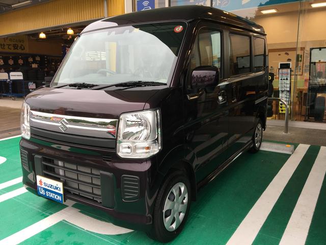 エブリイワゴン(スズキ) ＪＰターボハイルーフ５型　４ＷＤ　衝突被害軽減ブレーキ　前・後誤発進抑制機能　後退時ブレーキサポート　後方障害物感知センサー　車線逸脱警報機能 中古車画像