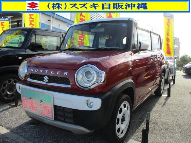 沖縄の中古車 スズキ ハスラー 支払総額 98.5万円 リ済込 2015(平成27)年 6.6万km フェニックスレッドパール　ホワイト２トーン