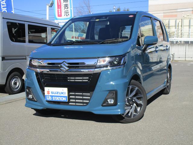 ワゴンＲカスタムＺ ＨＹＢＲＩＤ　ＺＴ　４ＷＤ　３型　当社社用車（1枚目）