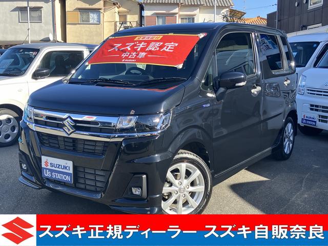 スズキ ワゴンＲカスタムＺ カスタムＺ　ＨＹＢＲＩＤ　ＺＸ　元試乗車　ＬＥＤ　ＡＣＣ　元試乗車　前後衝突被害軽減ブレーキ　ＬＥＤヘッドライト　１４インチアルミホイール　運転席シートヒーター　ＵＳＢソケット　オートエアコン　ステアリングスイッチ　キープッシュスタート