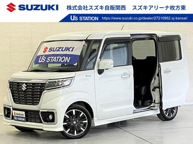 スズキ スペーシア カスタム　ＨＹＢＲＩＤ　ＸＳターボ　ＭＫ５３Ｓ　ナビ　ＥＴＣ