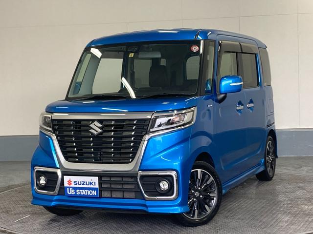 スズキ スペーシアカスタム ＨＹＢＲＩＤ　ＸＳターボ　【１８〜２０日限定車】　ナビ　ＥＴＣ　バックカメラ　前後ドライブレコーダー　セーフティーサポート　リヤコーナーセンサー　ＬＥＤヘッドライト　後席両側電動スライドドア　オートライト　キーレスエントリー　Ｂｌｕｅｔｏｏｔｈ