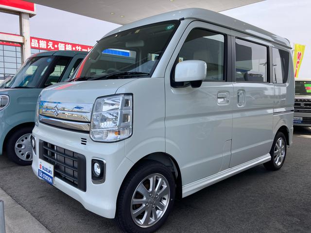 エブリイワゴン(スズキ) ＰＺターボハイルーフ　５型　４ＷＤ／４ＡＴ　衝突被害軽減Ｂ　ＬＥＤヘッドランプ／オーバーヘッドシェル 中古車画像