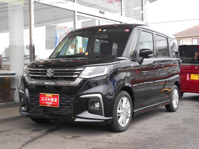 ソリオ ＨＹＢＲＩＤ　ＭＺ　　　　衝突被害軽減ブレーキ搭載車　足利店限定ご成約プレゼントあります！！　　　全方位モニター搭載　　　　ヘッドアップディスプレイ搭載　　　　　　　ステアリングオーディオスイッチ搭載　　　　クルーズコントロール搭載　　　　スマートキー（1枚目）