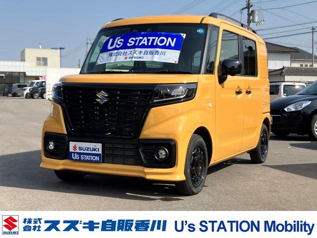 スペーシアベース ＸＦ　全方位モニター　ＬＥＤヘッドランプ　運転席・助手席シートヒーター　ステアリングオーディオスイッチ　全方位カメラパッケージ　スマートキー　ＡＣＣ（アダプティブクルーズコントロール）　前後衝突被害軽減ブレーキ（1枚目）