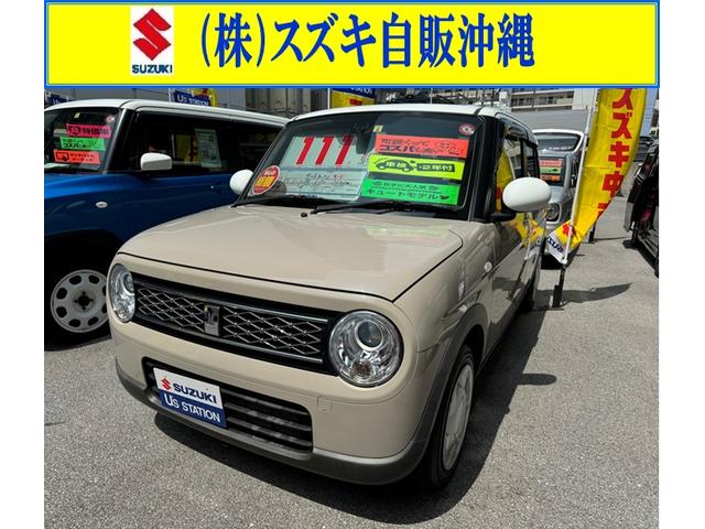 沖縄の中古車 スズキ アルトラパン 支払総額 111万円 リ済込 2019(平成31)年 1.4万km フォーンベージュメタリックホワイト２トーンルーフ