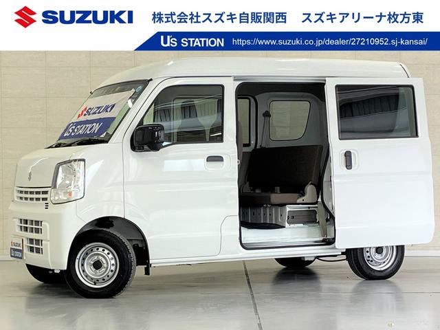 スズキ エブリイ ＰＡリミテッド　５型　４ＷＤ　ＡＭ／ＦＭラジオ　衝突被害軽減ブレーキ　前後誤発進抑制機能　ハイビームアシスト　オートライト　後席両側スライドドア