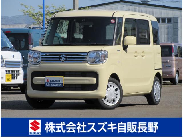 スペーシア(スズキ) ＨＹＢＲＩＤ　Ｘ　４ＷＤ　ＣＶＴ　４ＷＤ　ＣＶＴ　衝突軽減ブレーキ 中古車画像