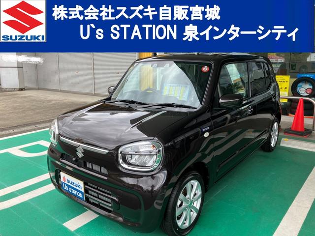 アルト（スズキ）ＨＹＢＲＩＤ　Ｘ　　４ＷＤ／ＣＶＴ　　衝突被害軽減ブレーキ　モニターオーディオ（ＡＭ／ＦＭラジオ・ＵＳＢ・Ｂｌｕｅｔｏｏｔｈ）付き　　全方位カメラ付き　　前・後誤発信抑制機能　　後退時ブレーキサポート機能　　後方障害物感知センサー　　ＬＥＤヘッドライト 中古車画像