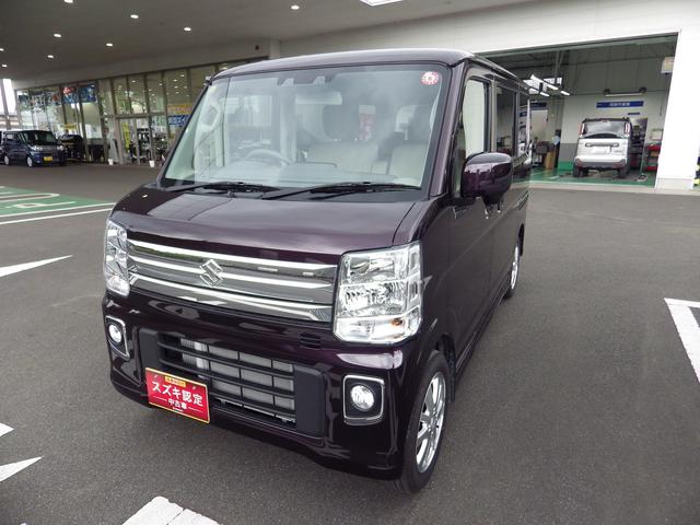 令和５年式　エブリイワゴン　ＰＺターボ　入荷です。 この車両は来店頂き現車確認・納車が出来る方のみの販売とさせて頂きます。