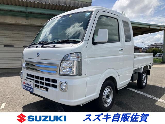 スーパーキャリイ スーパーキャリイ　Ｘ　４型　衝突被害軽減ブレーキ　キーレス　オートライト　スズキセーフティーサポート　衝突被害軽減システム　横滑り防止機能　衝突安全ボディ　盗難防止システム　キーレスエントリー　スモークガラス　後方誤発進抑制機能　アイドリングストップ（1枚目）