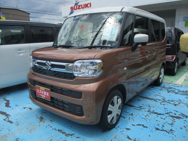 ＨＹＢＲＩＤ　Ｘ　４ＷＤ　ＣＶＴ　衝突被害軽減ブレーキ　オートライト　スライドドア　プッシュスタート　シートヒーター　オートエアコン　スズキセーフティーサポート　衝突被害軽減システム　アイドリングストップ　横滑り防止機能　衝突安全ボディ　盗難防止システム