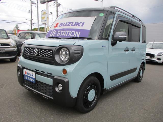 ギア　ＨＹＢＲＩＤ　ＸＺターボ　ＭＫ５３Ｓ　スペーシアギア　ハイブリッドＸＺターボ　当社定期メンテナンス実施車　プッシュスタート　オートエアコン　衝突被害軽減システム　衝突安全ボディ　スマートキー