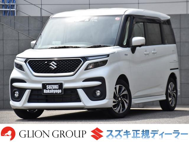 ハイブリッドＭＶ　ワンオーナー／純正８インチナビ／全方位モニター／両側パワースライドドア／アダプティブクルーズコントロール／前後ドライブレコーダー／デュアルカメラブレーキサポート／シートヒーター／ＬＥＤヘッドライト