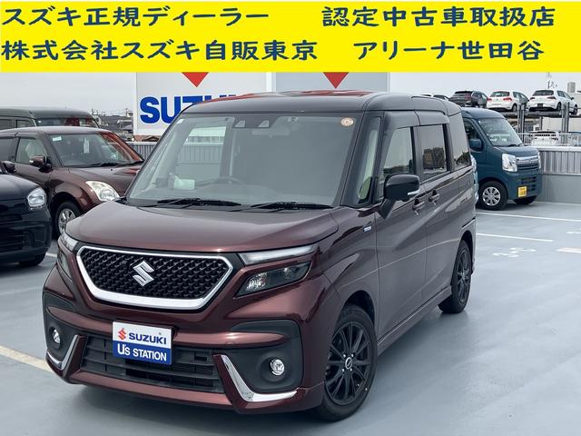 バンディットＨＹＢＲＩＤ　ＭＶ　１０インチ全方位ナビ　オートライト　スライドドア　オートエアコン　シートヒーター　スズキセーフティーサポート　衝突被害軽減システム　アイドリングストップ　衝突安全ボディ