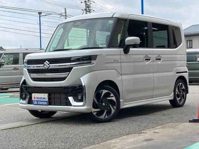 カスタム　ＨＹＢＲＩＤ　ＸＳ　４ＷＤ　ＣＶＴ　ＬＥＤヘッドライト　衝突軽減ブレーキサポート　両側電動スライドドア　アルミホイ－ル